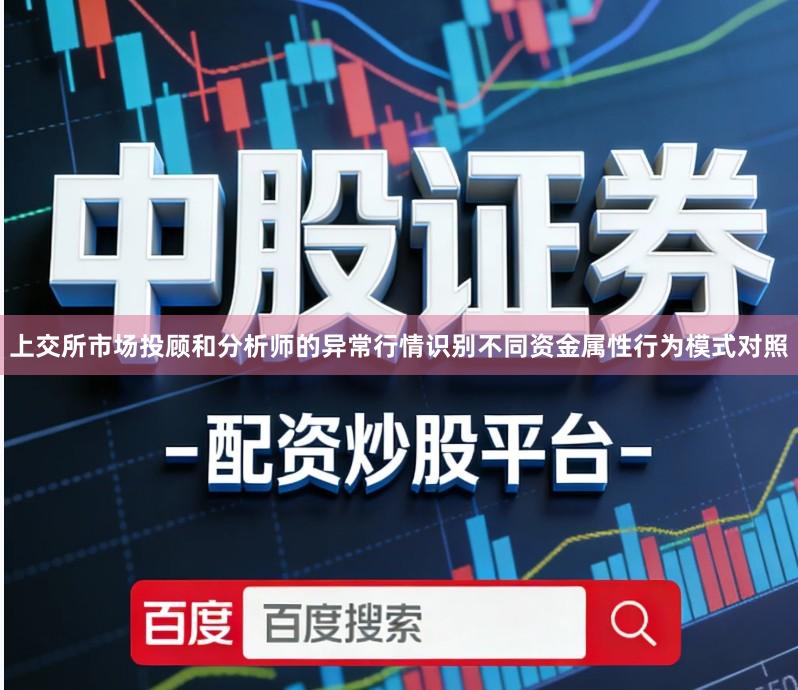 上交所市场投顾和分析师的异常行情识别不同资金属性行为模式对照